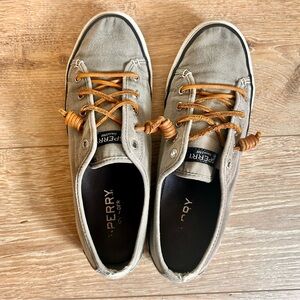 Sperry Top-Sider Canvas Sneakers - Grey (Women's 8.5)